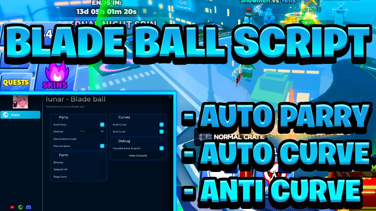 [OP NEW] Blade Ball Script Pastebin – (ROBLOX) *Auto Parry & Anti Curve* Exploit