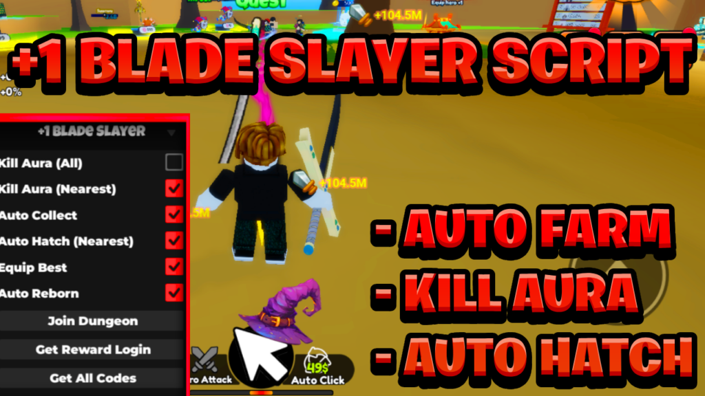 [BEST NEW] +1 Blade Slayer Script Pastebin – (ROBLOX) *Auto Farm & Kill Aura* Exploit