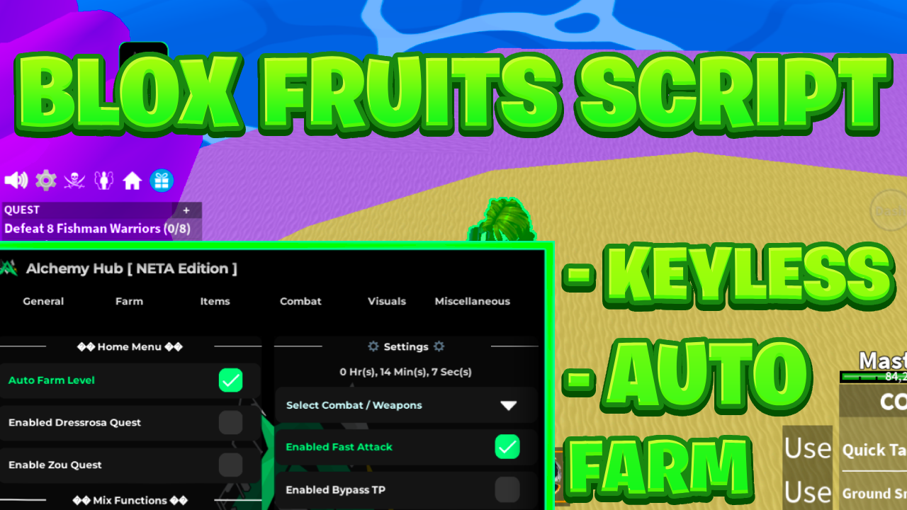 [OP NEW] Blox Fruits Script Pastebin – (ROBLOX) *Keyless Auto Farm Level & More*