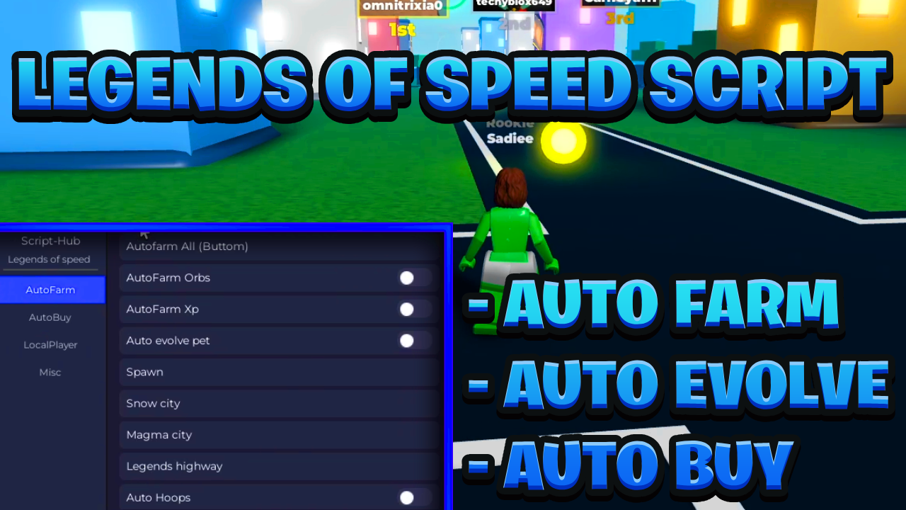 [NEW OP] Legends of Speed Script Pastebin – (ROBLOX) *Auto Farm & More* Exploit