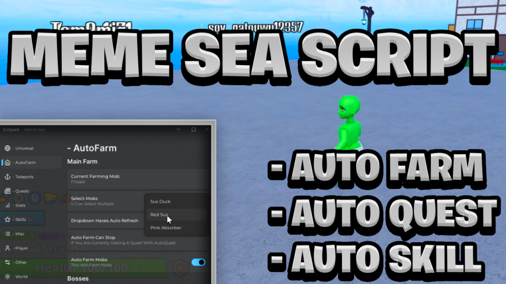 [NEW OP] Meme Sea Script Pastebin – (ROBLOX) *Auto Farm & Auto Quest* Exploit