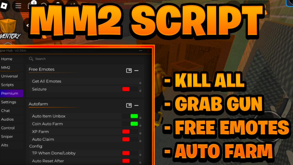 [BEST OP] Murder Mystery 2 Script Pastebin – (ROBLOX) *Kill All, Auto Farm & More*