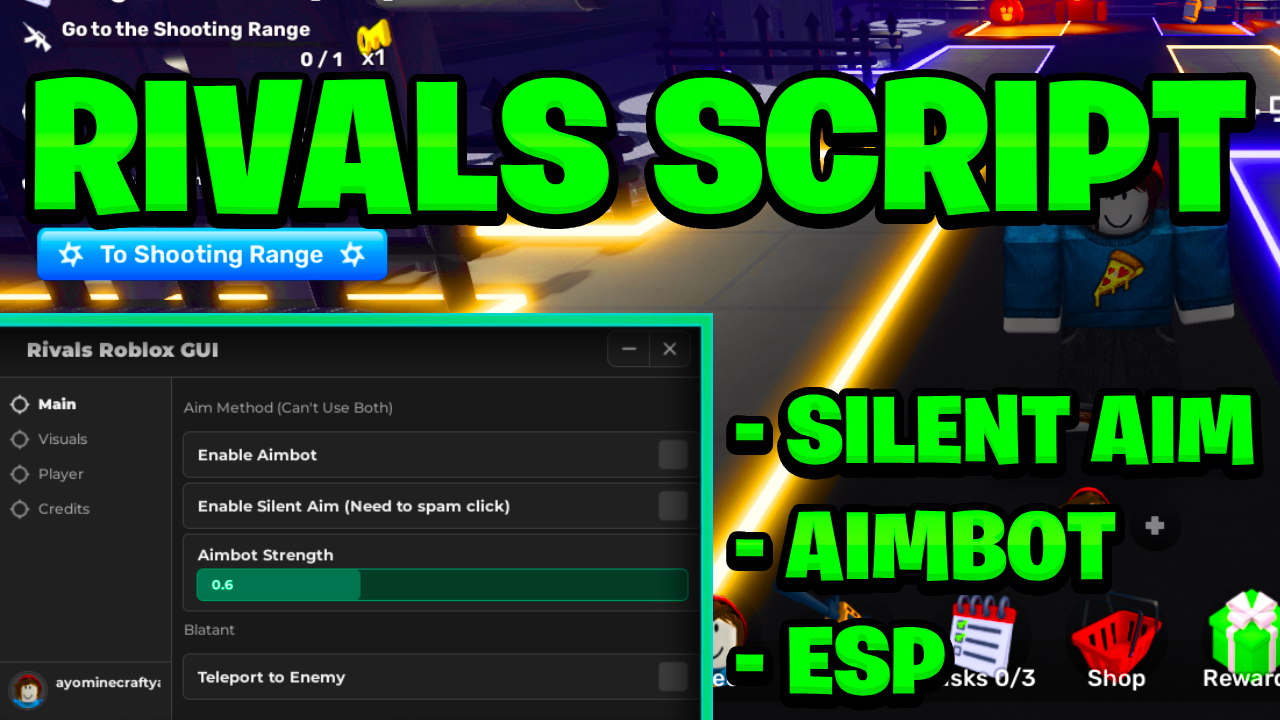 [NEW OP] Rivals Keyless Script Pastebin – (ROBLOX) *Silent Aim & ESP* Exploit