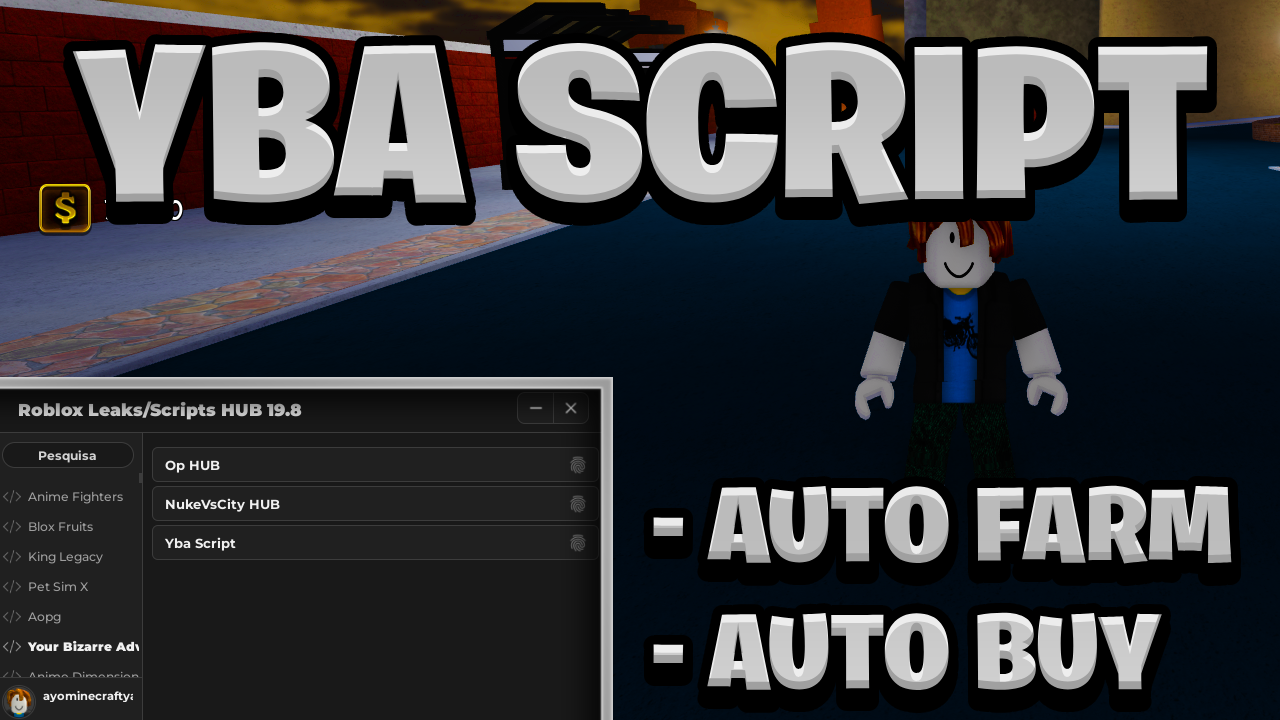 [NEW OP] Your Bizarre Adventure Script Pastebin – (ROBLOX) *Auto Farm & Auto Buy*