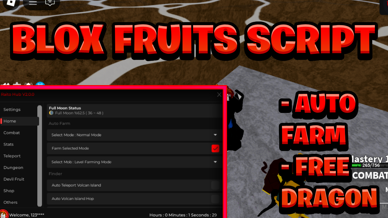 [OP NEW] DRAGON Blox Fruits Script Pastebin – (ROBLOX) *FREE Dragon Auto Farm* Exploit