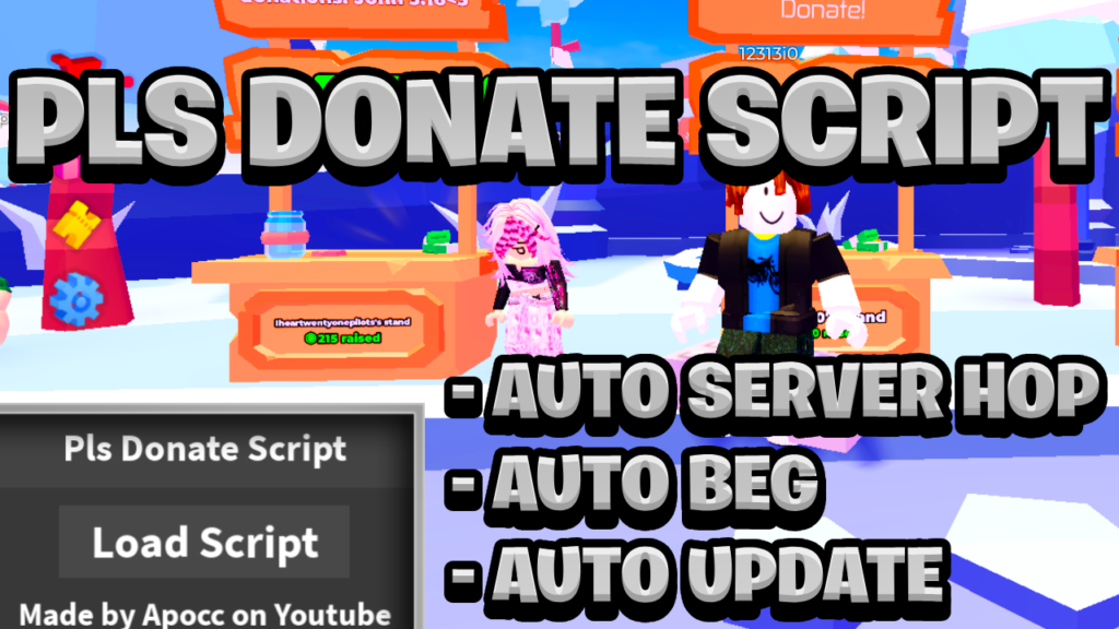 [OP BEST] Pls Donate Script Pastebin – (ROBLOX) *Auto Update & Auto Beg* Exploit