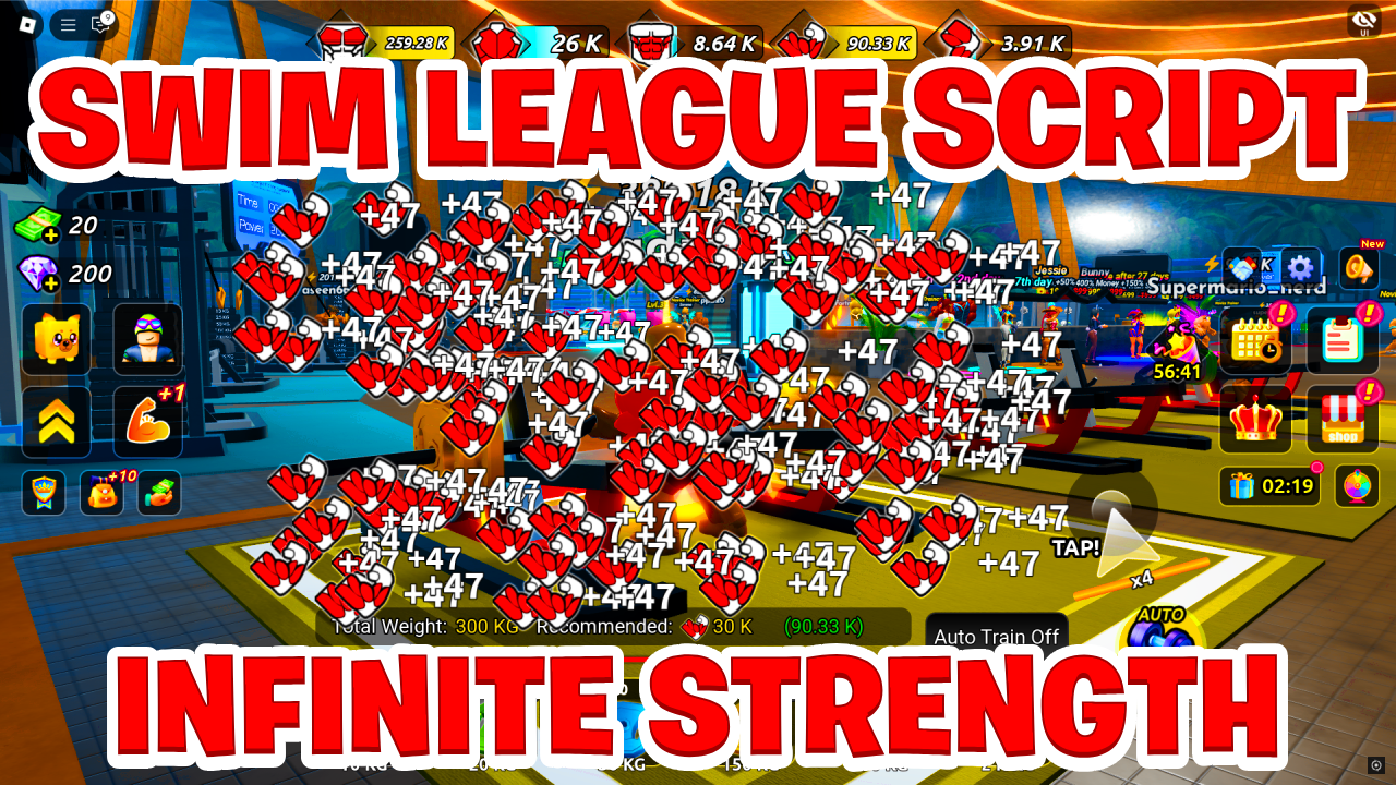 [BEST NEW] Swim League Script Pastebin – (ROBLOX) *Infinite Strength* Exploit