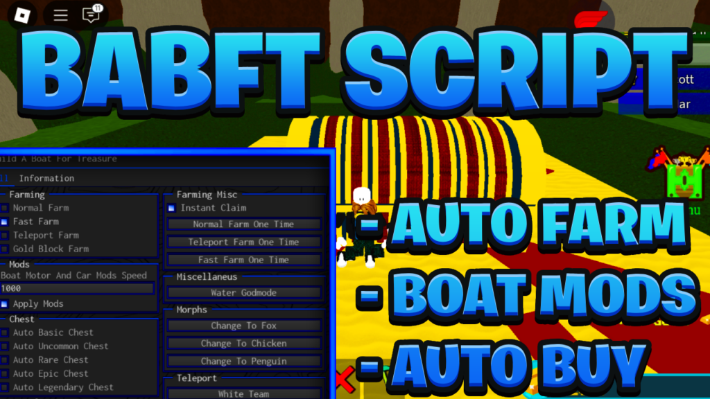 [NEW BEST] Build A Boat For Treasure Script Pastebin – (ROBLOX) *Auto Farm & Boat Mods*