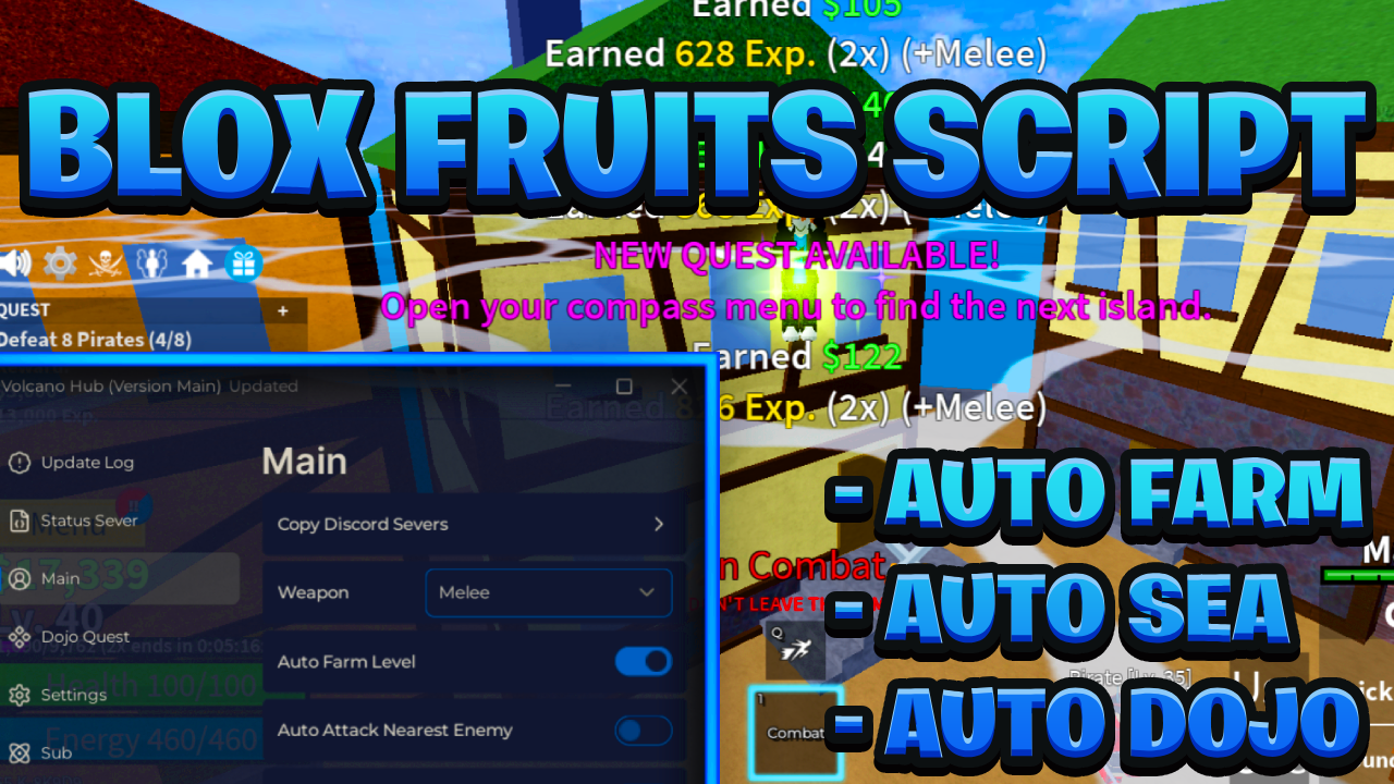 [OP NEW] Blox Fruits Script Pastebin – (ROBLOX) *Auto Sea & More* [Works On Mobile & PC]