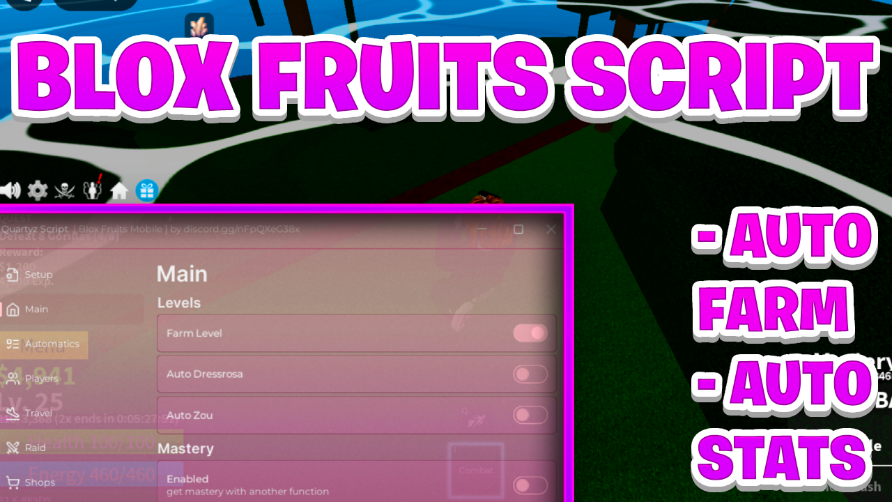 [NEW OP] Blox Fruits Script Pastebin – (ROBLOX) *Auto Farm & Auto Stats* Exploit