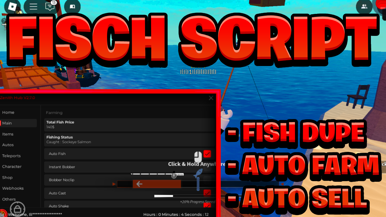 [NEW BEST] Fisch Script Pastebin – (ROBLOX) *Auto Farm & Dupe* [Works On Mobile & PC]