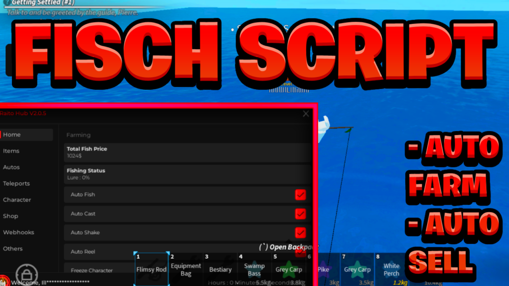 [OP NEW] Fisch Keyless Script Pastebin – (ROBLOX) *Auto Farm & Auto Sell* Exploit