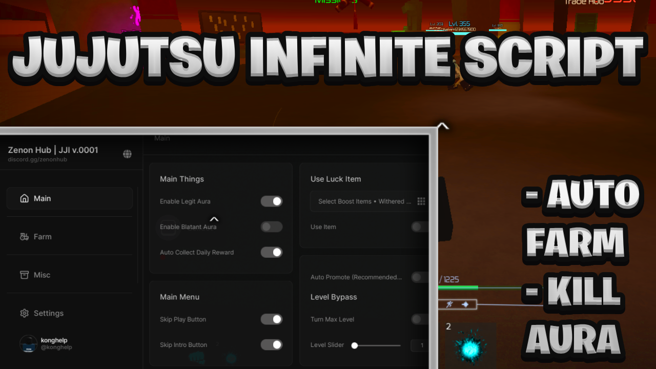 [NEW BEST] Jujutsu Infinite Script Pastebin – (ROBLOX) *Auto Farm & Kill Aura* Exploit