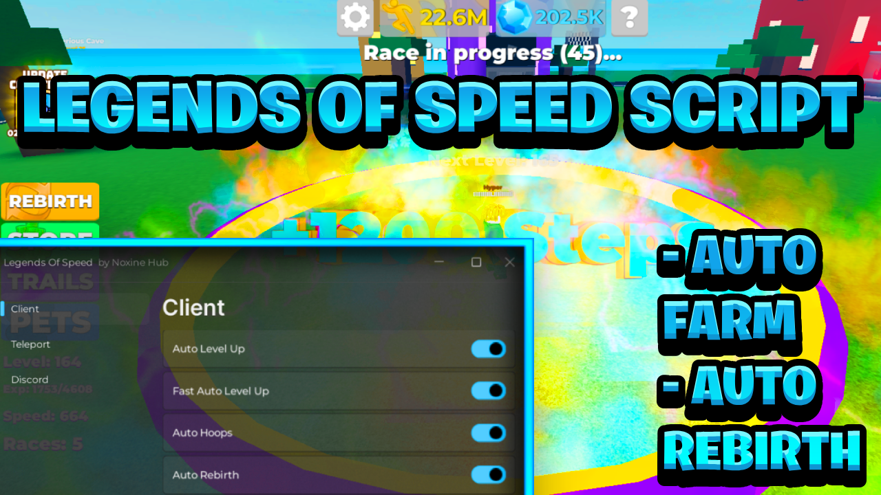 [OP NEW] Legends Of Speed Keyless Script Pastebin – (ROBLOX) *Auto Farm & More* Exploit