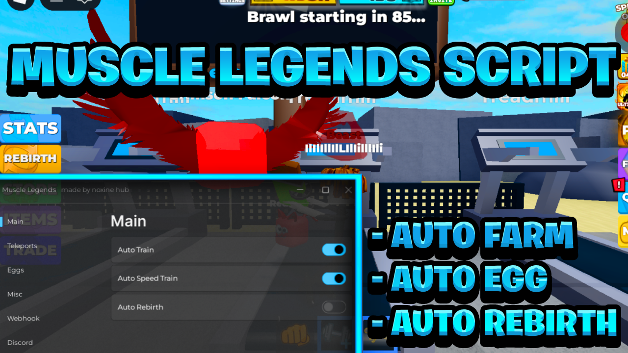 [OP NEW] Muscle Legends Script Pastebin – (ROBLOX) *Auto Farm & Auto Rebirth* Exploit