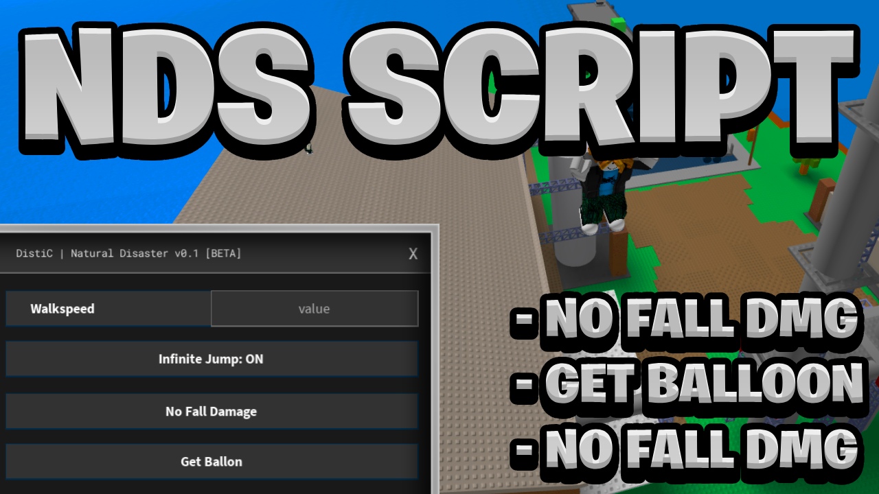 [NEW OP] Natural Disaster Survival Script Pastebin – (ROBLOX) *No Fall Damage* Exploit