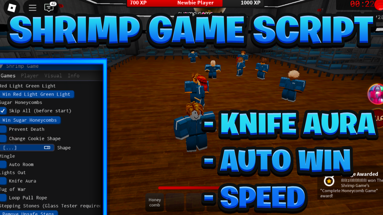 [NEW BEST] Shrimp Game Script Pastebin – (ROBLOX) *Auto Win, Knife Aura & Speed* Exploit