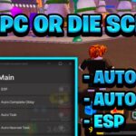 [NEW OP] Be NPC Or DIE! Script Pastebin – (ROBLOX) *Auto Task, ESP & Auto Obby*