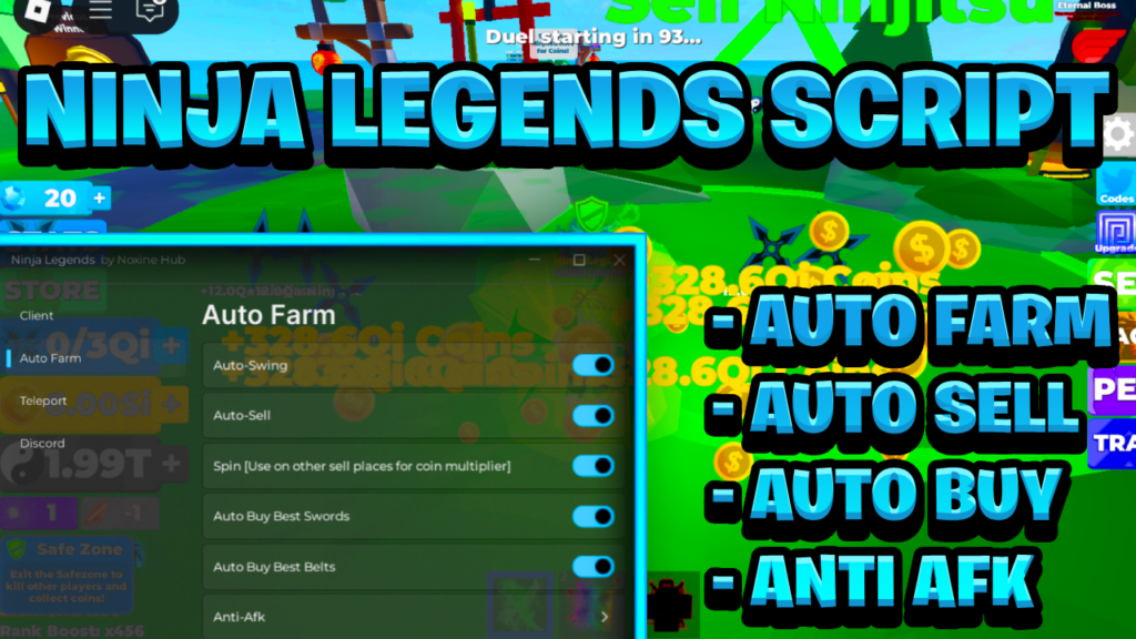 [NEW OP] Ninja Legends Script Pastebin – (ROBLOX) *Auto Farm & Auto Sell* Exploit