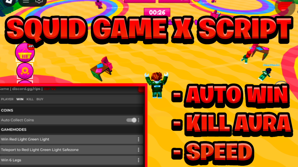 [NEW BEST] Squid Game X Season 2 Script Pastebin – (ROBLOX) *Auto Win & Speed* Exploit