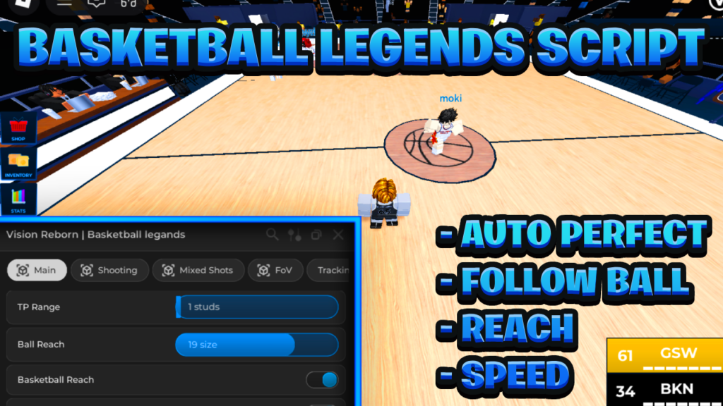 [OP NEW] Basketball Legends Script Pastebin – (ROBLOX) *Auto Perfect & Reach* Exploit