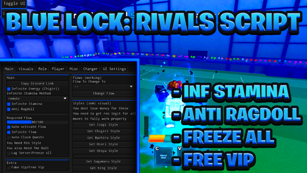 [OP NEW] Blue Lock: Rivals Script Pastebin – (ROBLOX) *FREE VIP & Infinite Stamina*