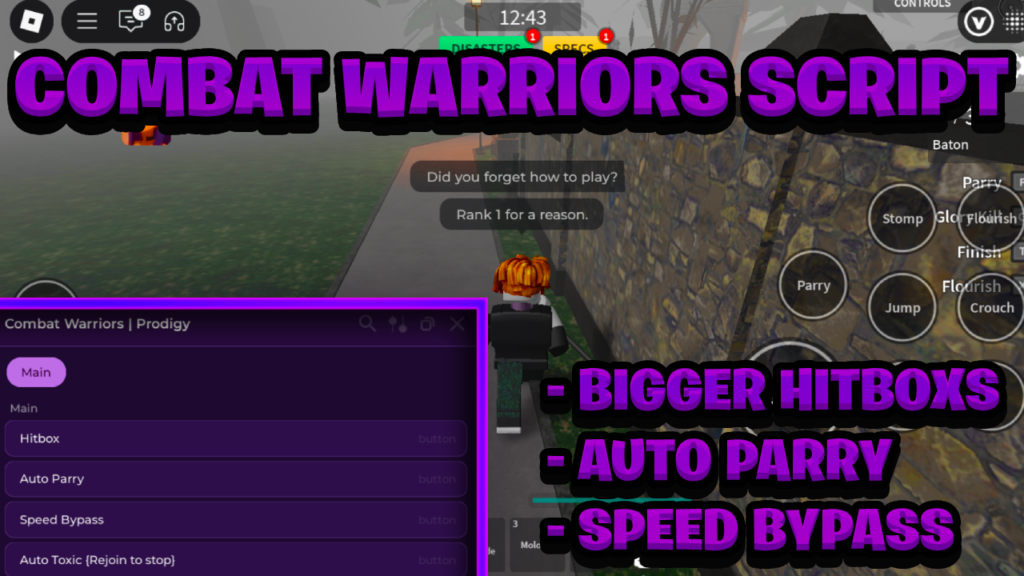 [OP NEW] Combat Warriors Keyless Script Pastebin – (ROBLOX) *Auto Parry* Exploit