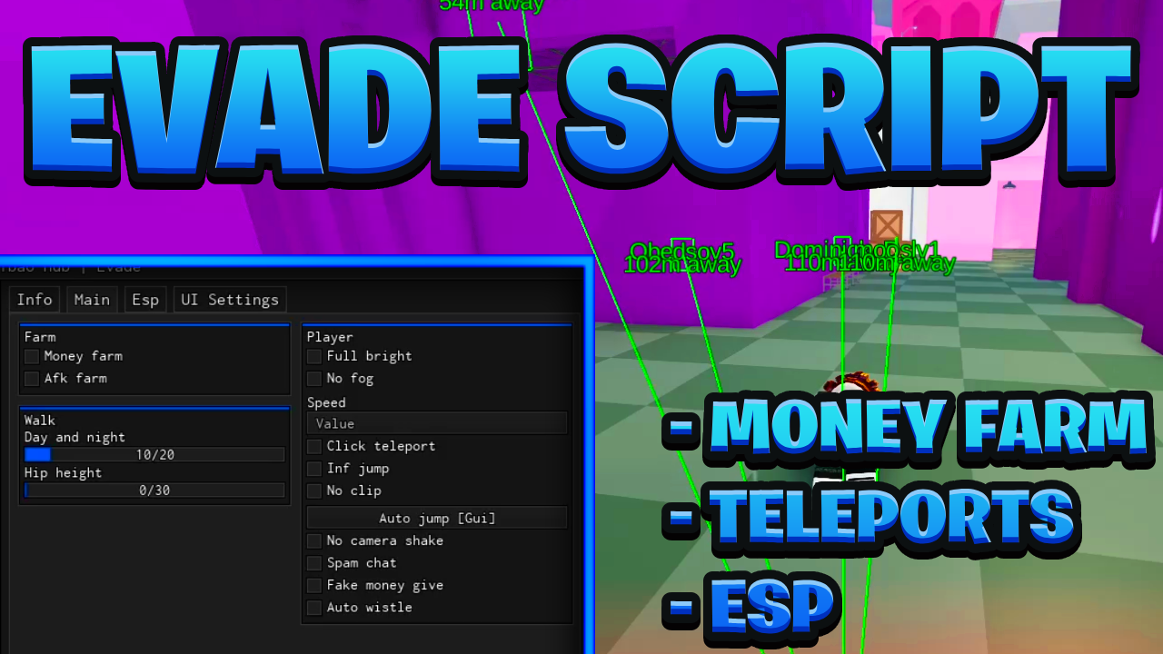 [NEW BEST] Evade Script Pastebin – (ROBLOX) *Auto Farm Money & More* Exploit