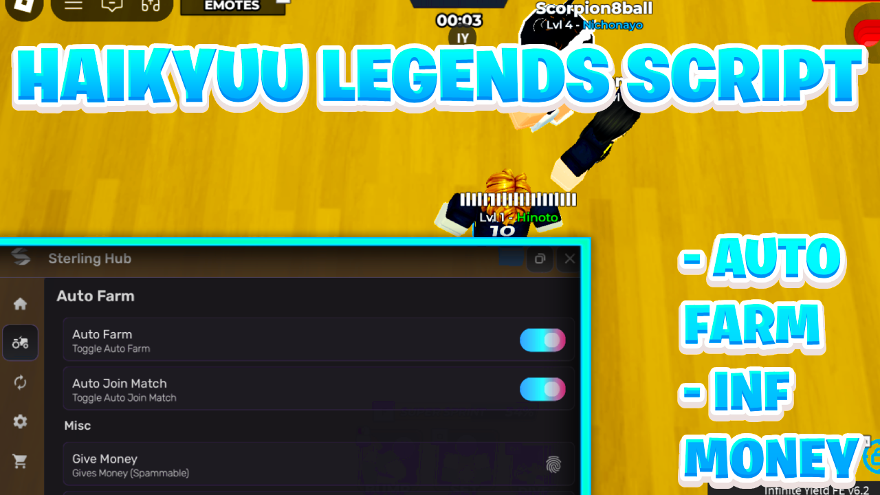 [NEW BEST] Haikyuu Legends Script Pastebin – (ROBLOX) *Auto Farm* [Works On Mobile & PC]