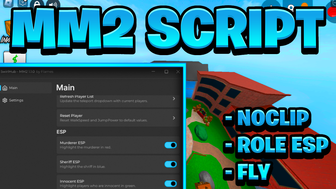 [OP NEW] Murder Mystery 2 Script Pastebin – (ROBLOX) *Role ESP & Noclip* Exploit