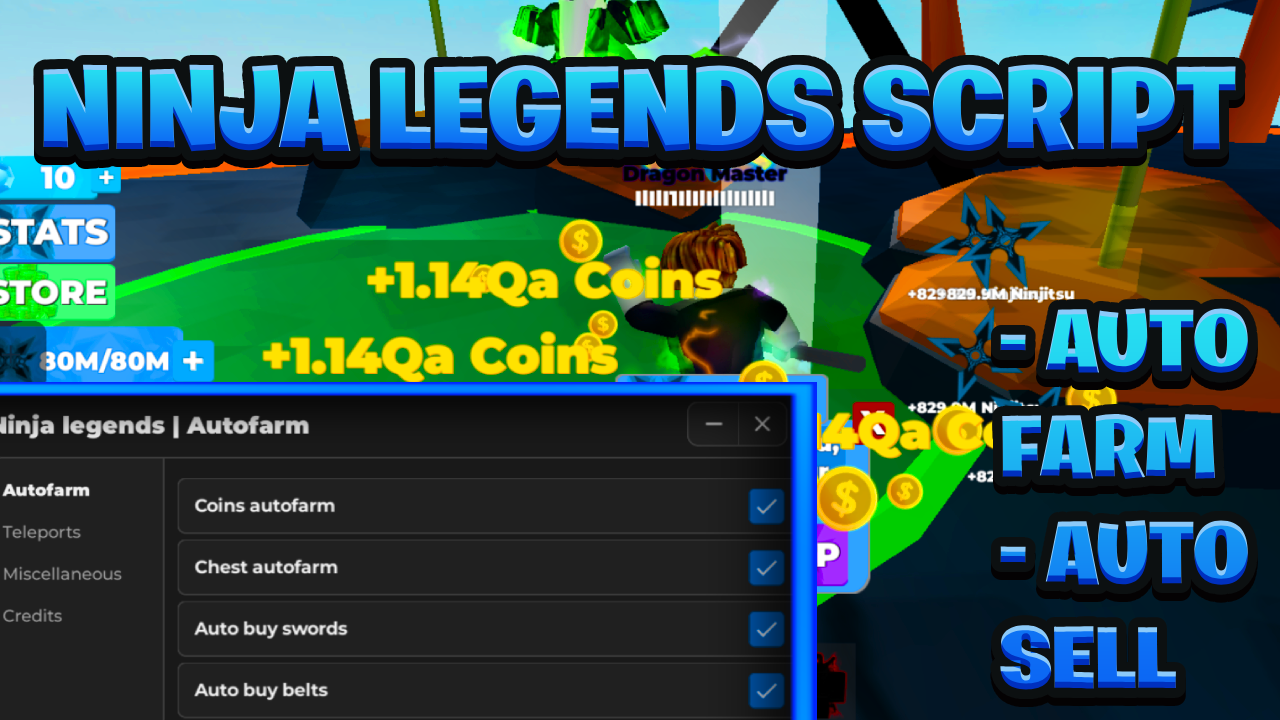 [OP NEW] Ninja Legends Keyless Script Pastebin – (ROBLOX) *Auto Farm & Auto Sell*