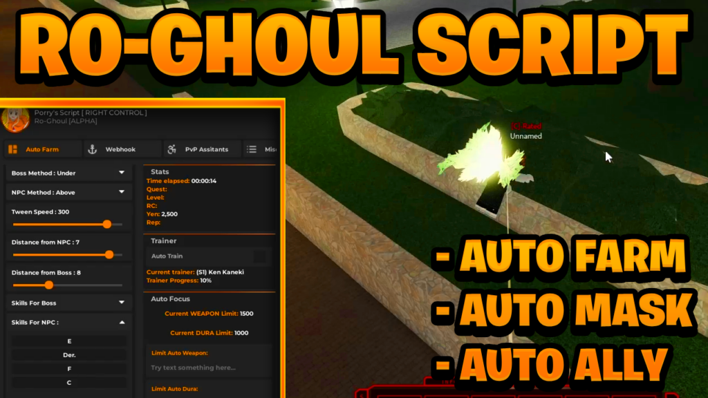 [NEW BEST] Ro-Ghoul Script Pastebin – (ROBLOX) *Auto Farm* [Works On Mobile & PC]