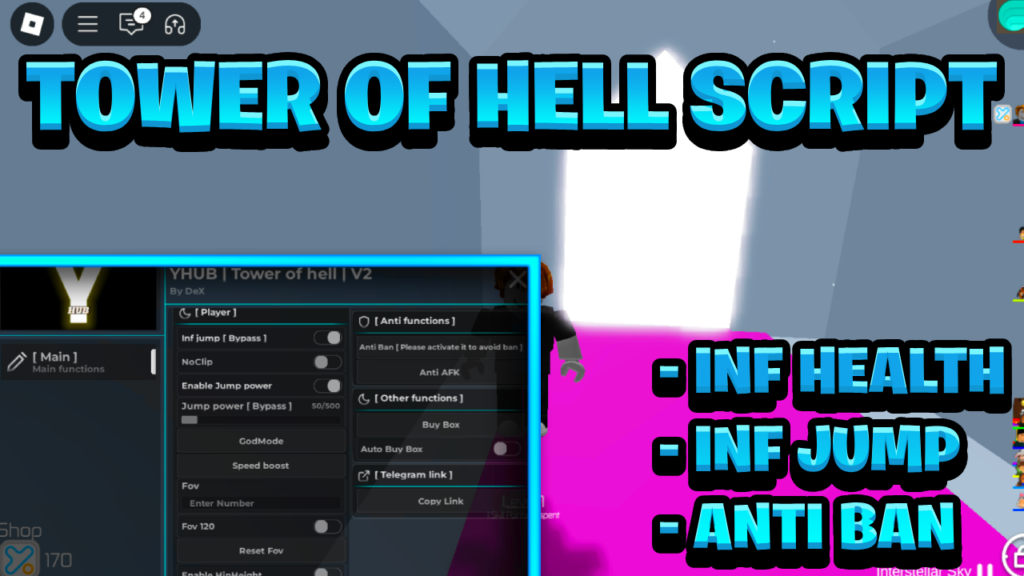 [NEW OP] Tower Of Hell Keyless Script Pastebin – (ROBLOX) *Anti Ban & Inf Health*