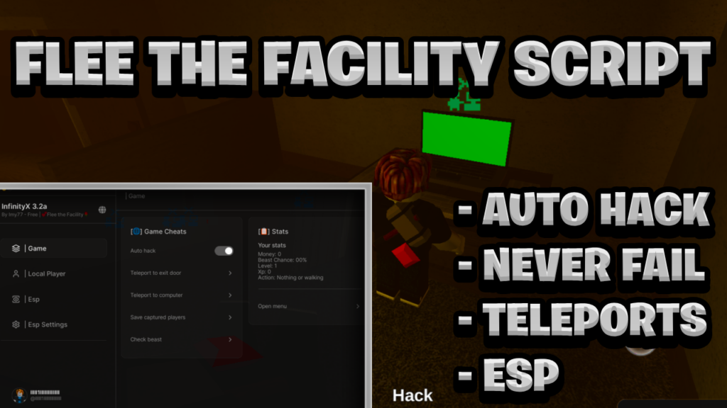 [BEST NEW] Flee The Facility Script Pastebin – (ROBLOX) *Auto Hack & ESP* Exploit