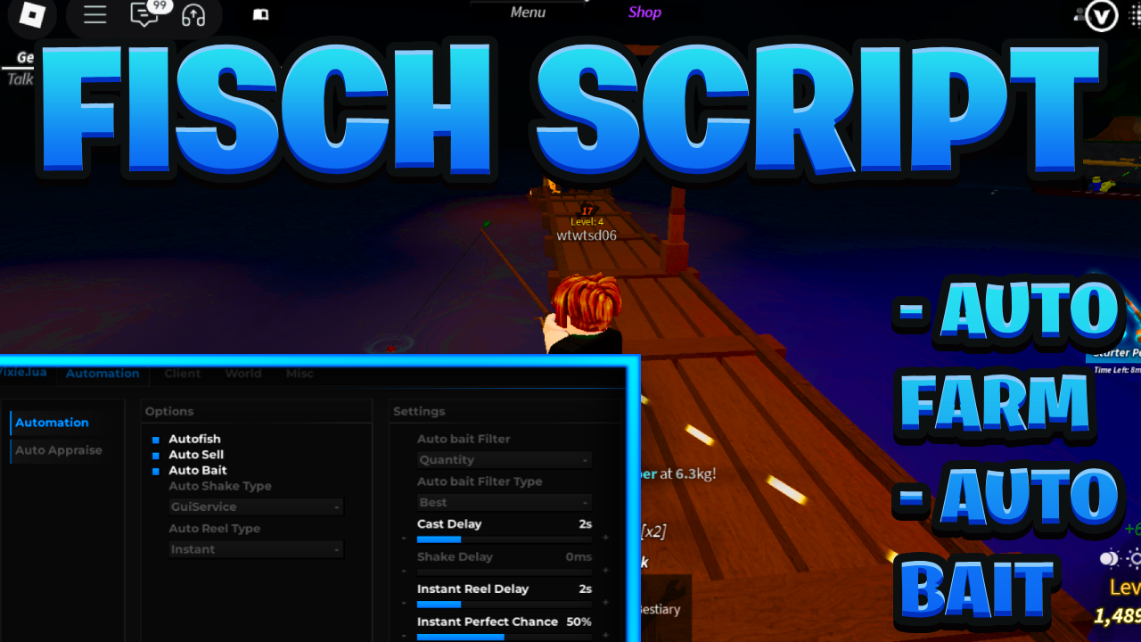 [NEW OP] Fisch Script Pastebin – (ROBLOX) *Auto Farm & Auto Bait* [Works On Mobile & PC]