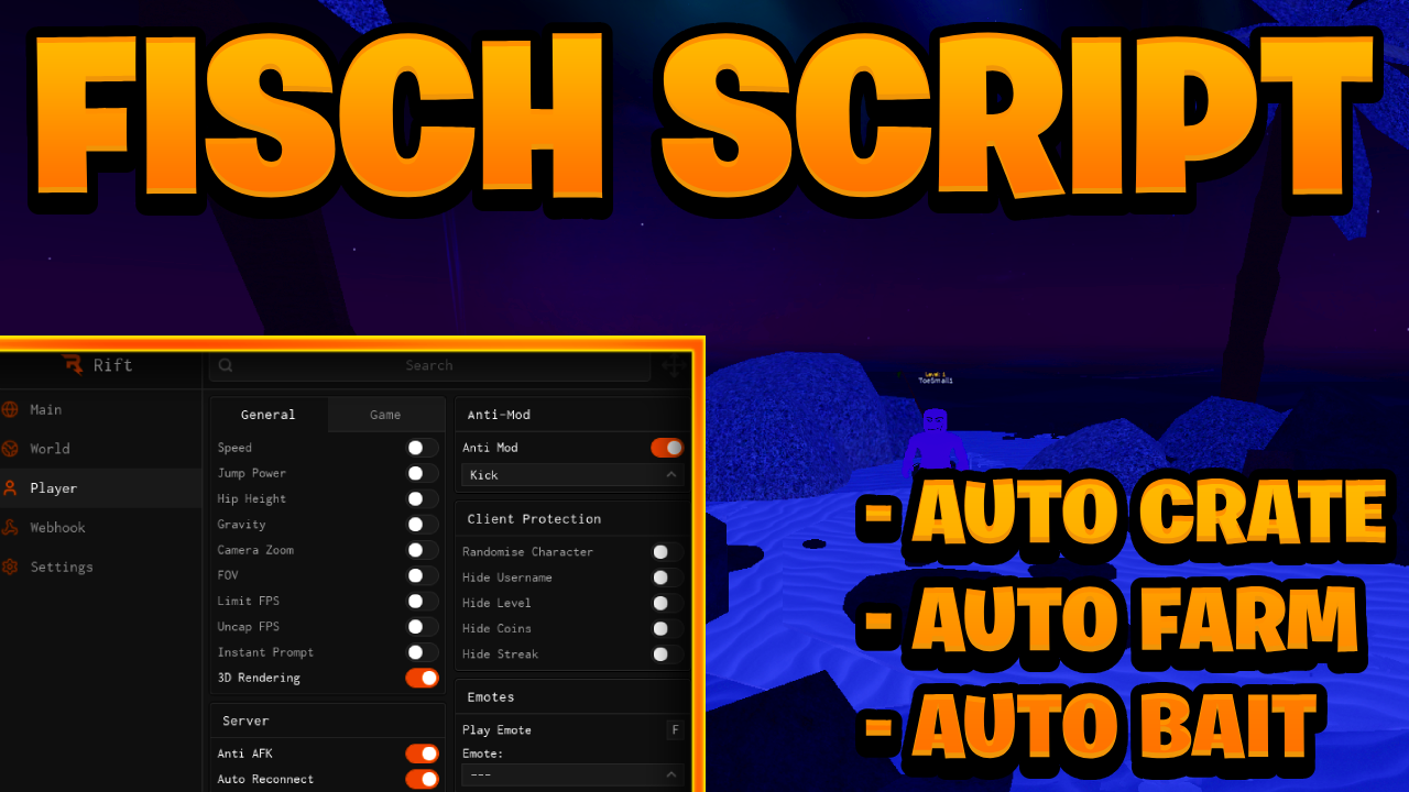 [BEST NEW] Fisch Script Pastebin – (ROBLOX) *Auto Bait, Auto Farm & More* Exploit