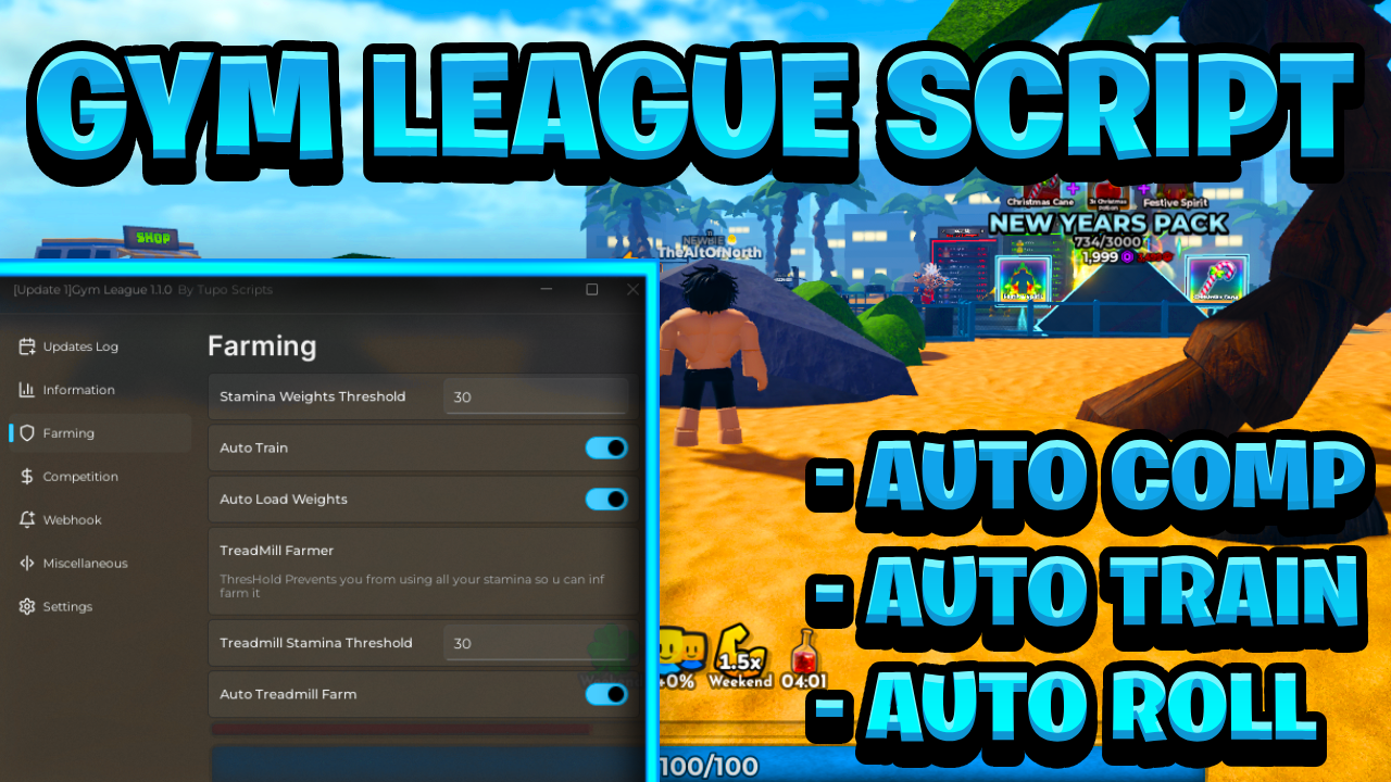 [NEW BEST] Gym League Script Pastebin – (ROBLOX) *Auto Farm & Auto Roll* Exploit