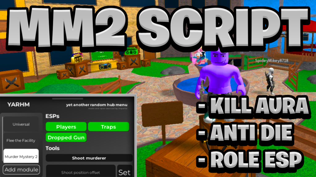 [OP NEW] Murder Mystery 2 Script Pastebin – (ROBLOX) *Kill Aura & Role ESP* Exploit