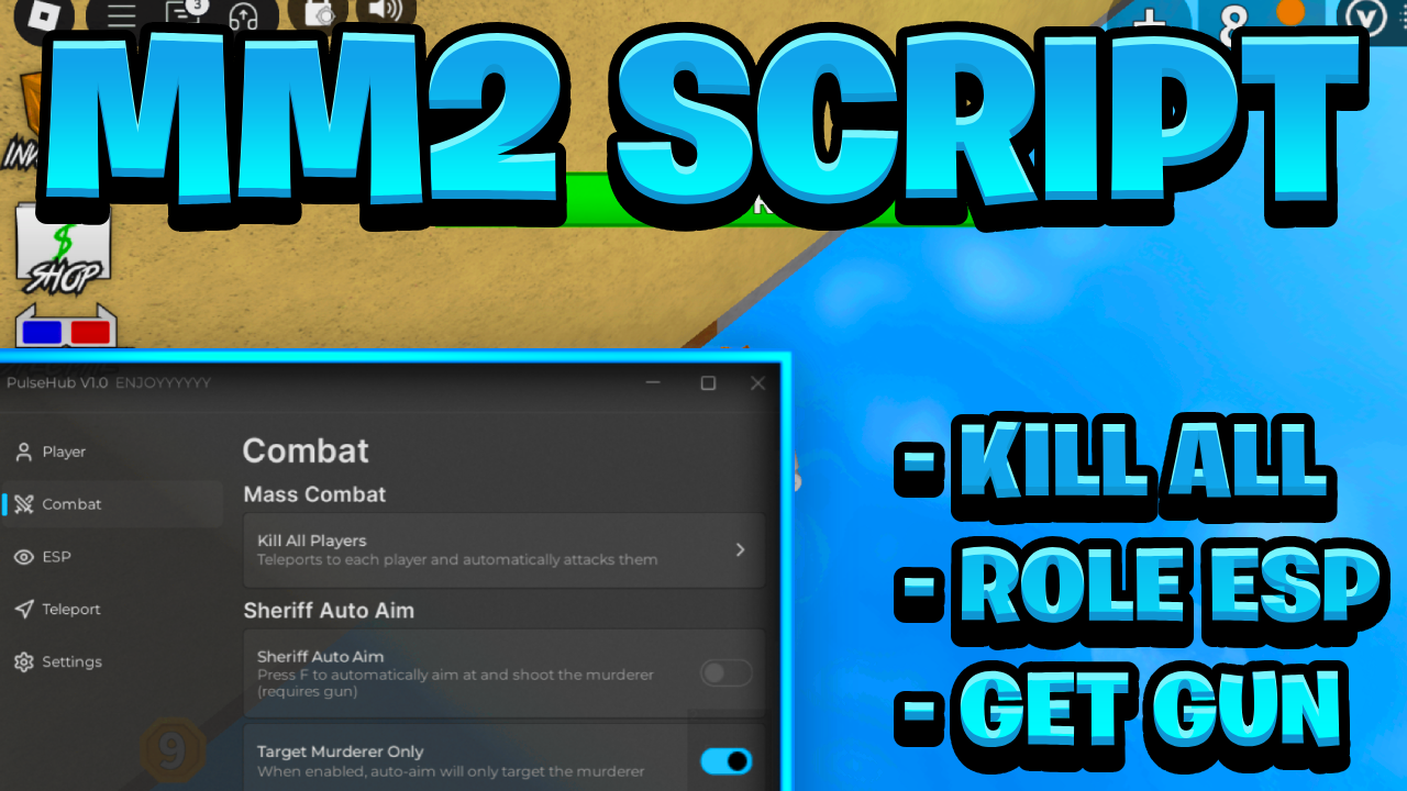 [NEW OP] Murder Mystery 2 Script Pastebin – (ROBLOX) *Kill All & Role ESP* Exploit