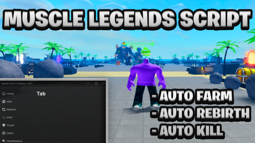 [BEST NEW] Muscle Legends Script Pastebin – (ROBLOX) *Auto Farm & Auto Kill*