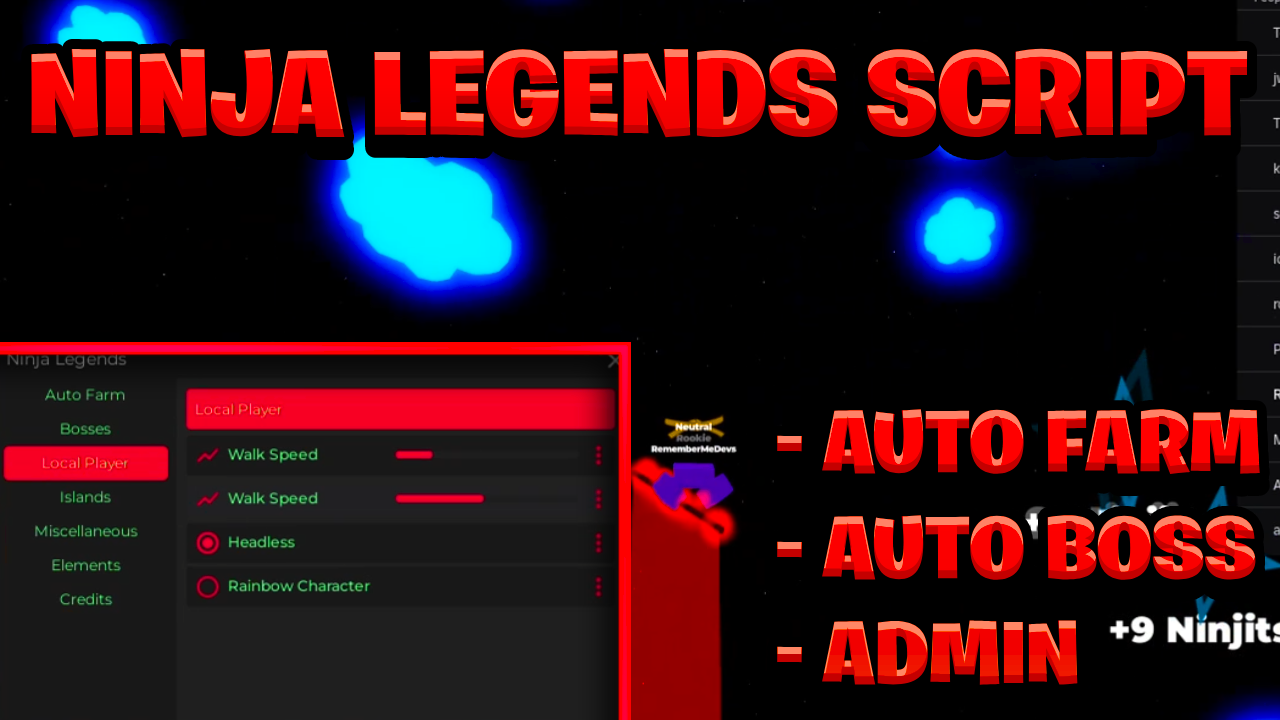 [BEST OP] Ninja Legends Script Pastebin – (ROBLOX) *Auto Farm & Auto Boss* Exploit