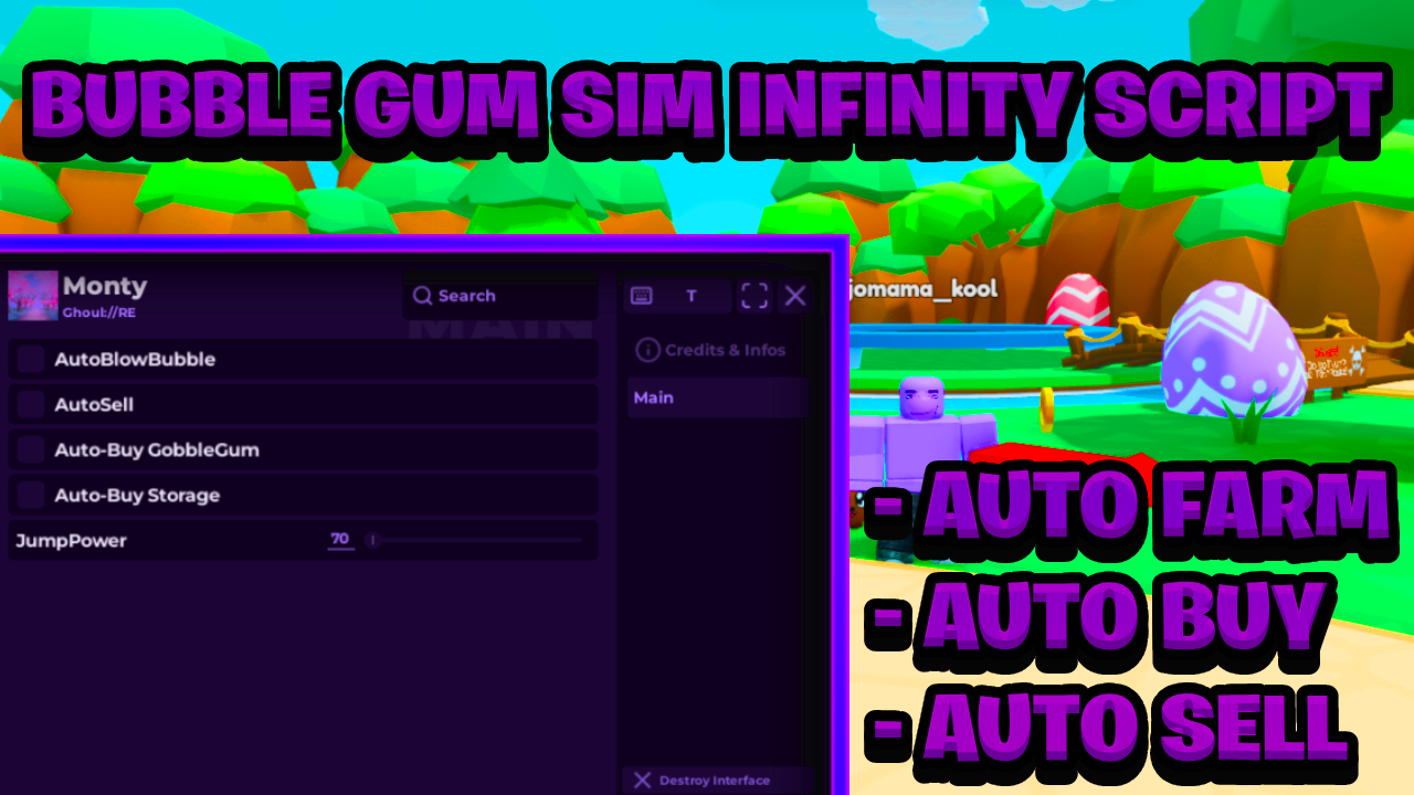 [NEW BEST] Bubble Gum Simulator Infinity Keyless Script Pastebin – (ROBLOX) *Auto Farm*