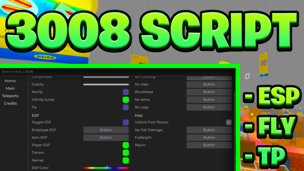 [OP NEW] 3008 Script Pastebin – (ROBLOX) *No Fall Damage, Fly & ESP* Exploit