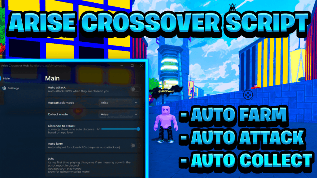 [OP NEW] Arise Crossover Script Pastebin – (ROBLOX) *Auto Farm* [Works On Mobile & PC]