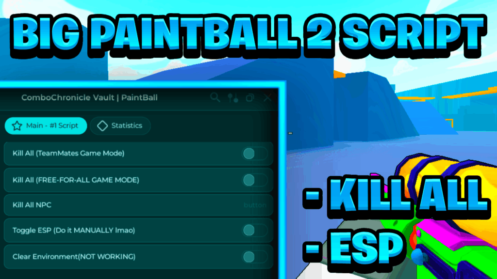 [BEST NEW] Big Paintball 2 Script Pastebin – (ROBLOX) *Kill All & ESP* Exploit