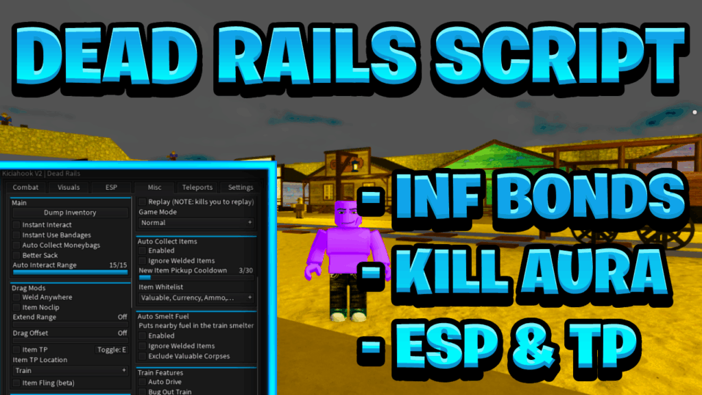 [NEW BEST] Dead Rails Script Pastebin – (ROBLOX) *Infinite Bonds & Kill Aura* Exploit