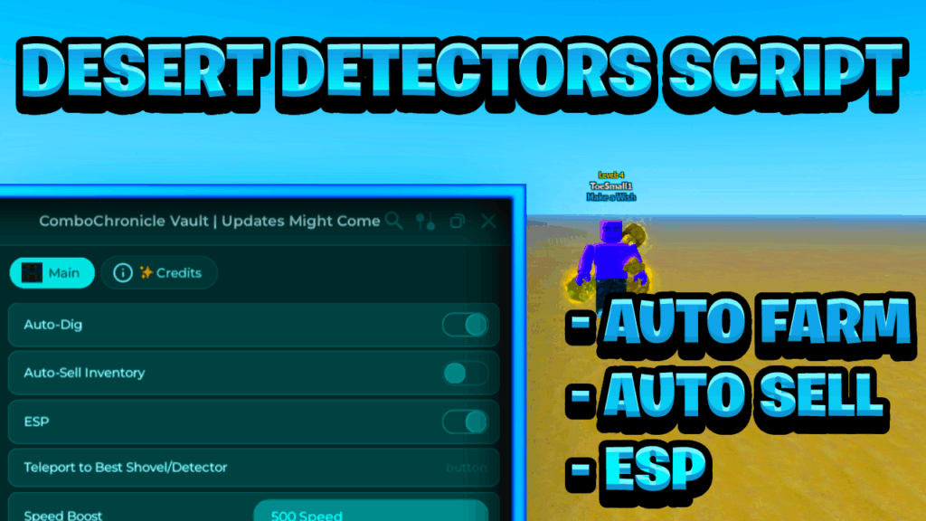 [NEW OP] Desert Detectors Script Pastebin – (ROBLOX) *Auto Farm, Auto Sell & ESP*
