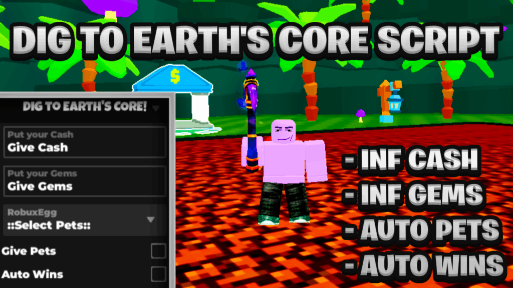 [NEW BEST] Dig To Earth’s Core Script Pastebin – (ROBLOX) *Infinite Cash & Auto Wins*