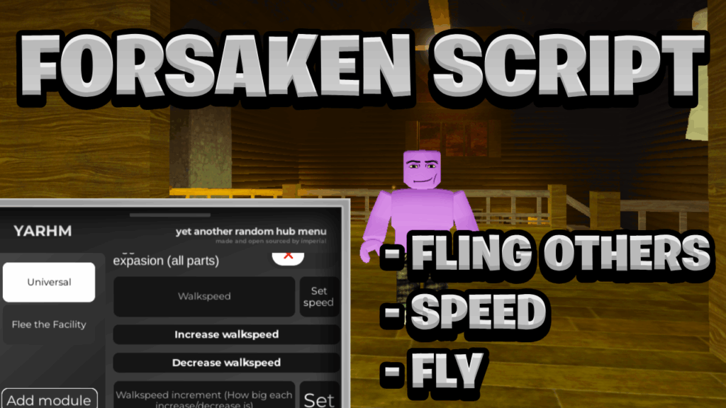 [OP NEW] Forsaken Keyless Script Pastebin – (ROBLOX) *Fling, Fly & Speed* Exploit