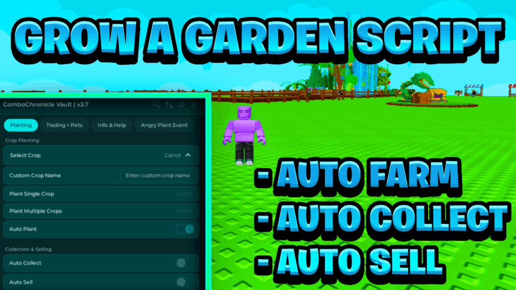 [OP NEW] Grow A Garden Script Pastebin – (ROBLOX) *Auto Farm & Auto Sell* Exploit